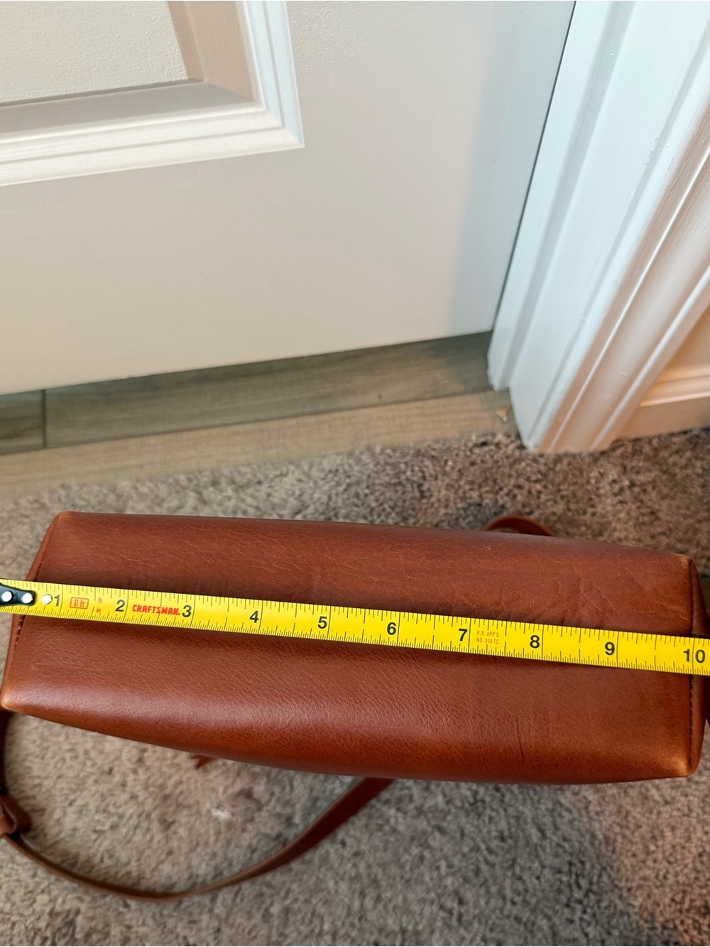 Madewell Brown Leather Crossbody Tote - Picture 12 of 16